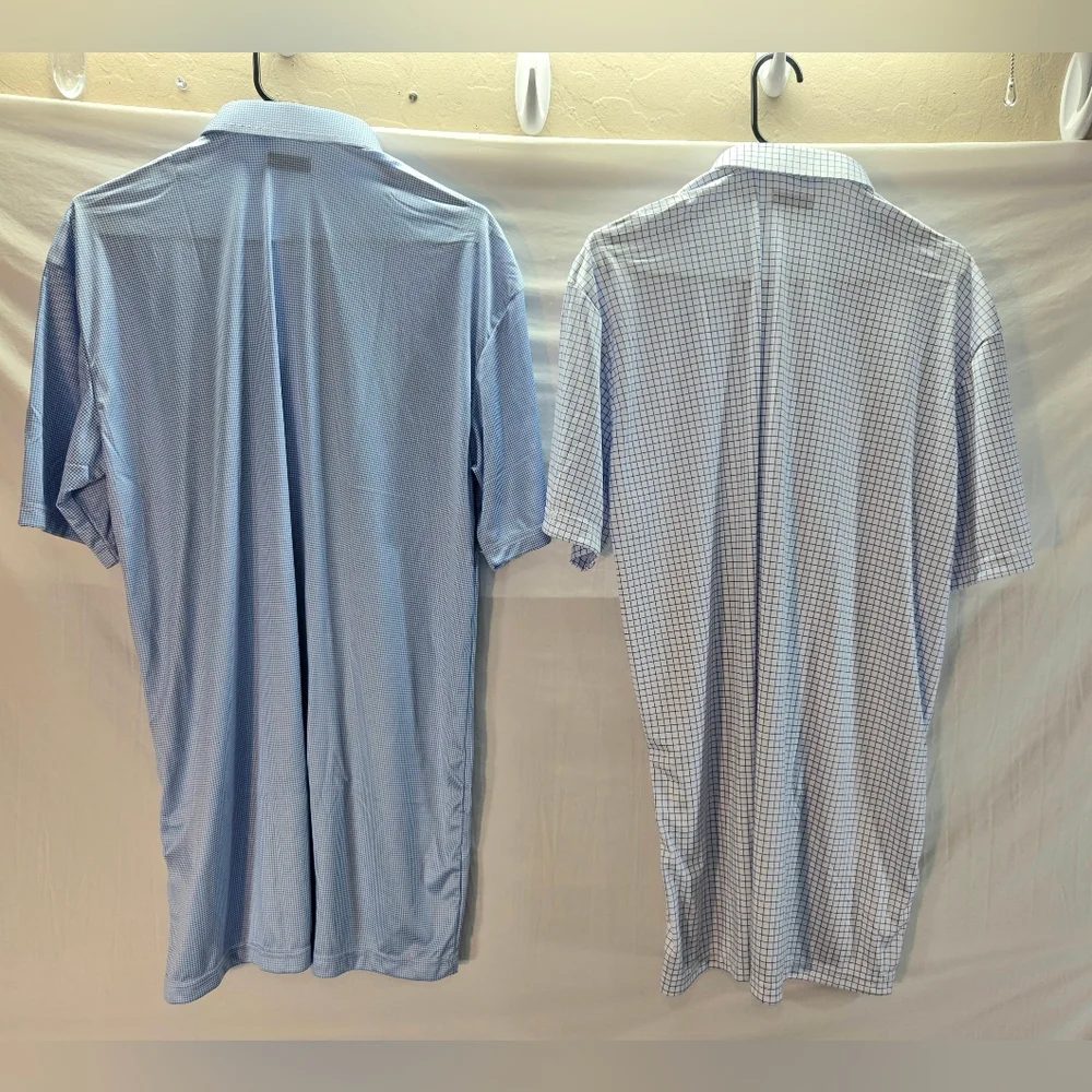 Lot of 2 Collars and Co Men's XL Tall Polo Dress Shirts New